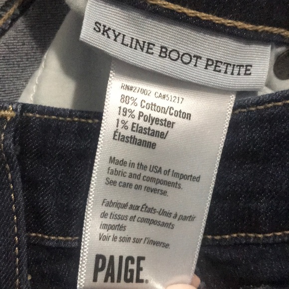 PAIGE Skyline boot petite Jeans - Picture 6 of 7